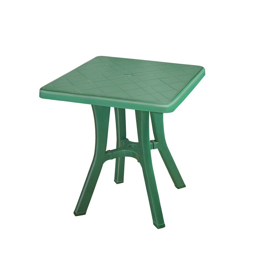 Стол  квадратный ЭЛЬФ 70 см. зеленый.