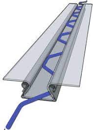 Проволока изогнутая с пластиковым покрытием 2 м (синяя)