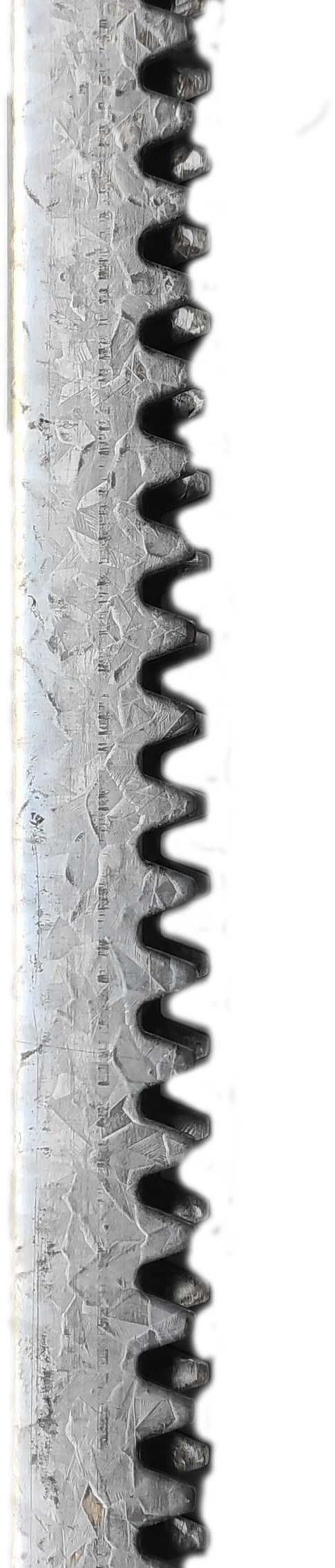 Зубчатая рейка вентиляции прямая 1250мм, толщина 2.0мм