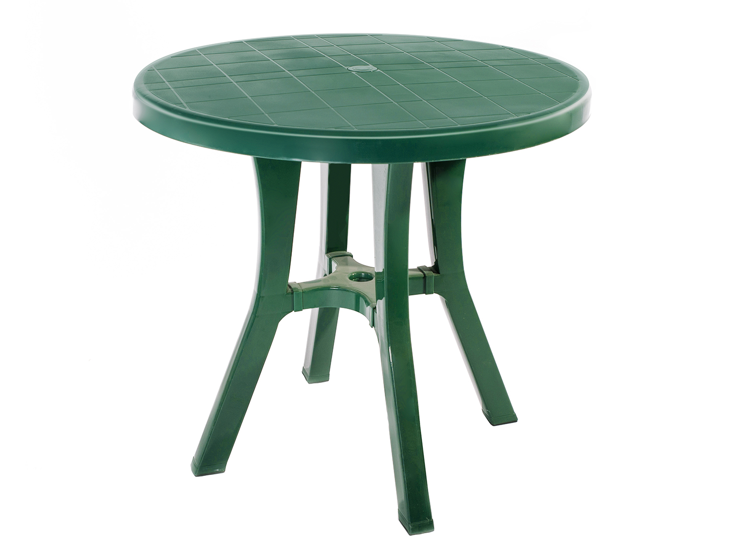 Стол  круглый ЭЛЬФ 80 см. зеленый.