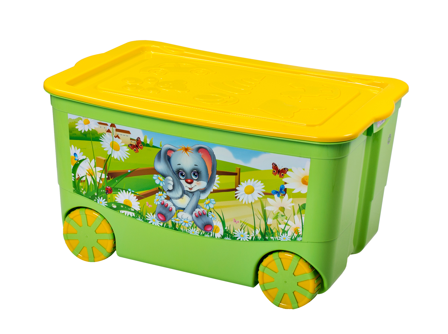Контейнер для игрушек KIDSBOX на колесах Эльф